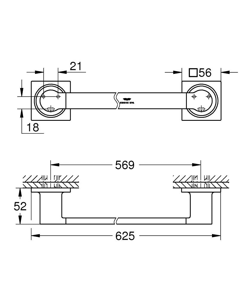 40341AL1 ALLURE TOWEL RAIL - GROHE - 0 PCS