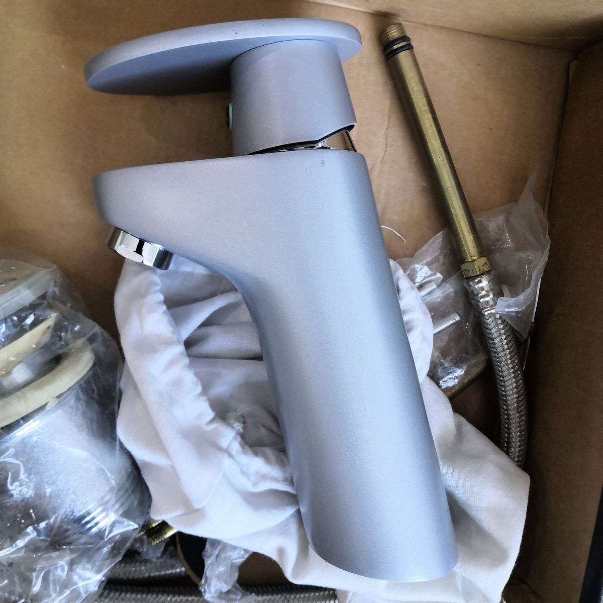 BAOLU WASH BASIN MIXER GREY - 1 PCS