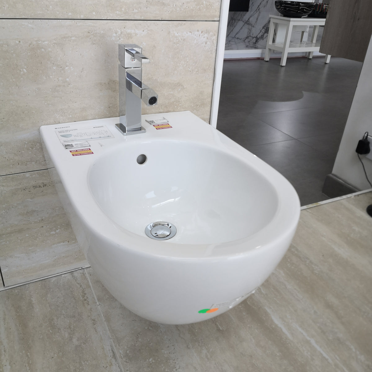 500.601.01.2 ACANTO WALL-HUNG BIDET, SHROUDED:T=51CM, OVERFLOW=VISIBLE, WHITEGEBERIT - 1 PCS