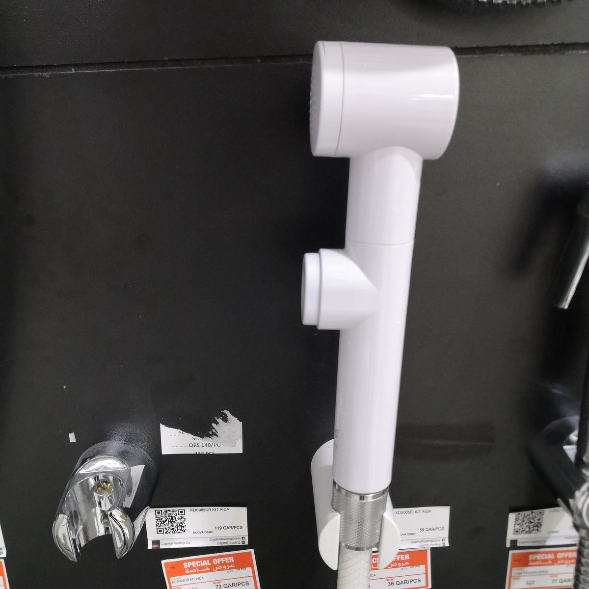 KDS005BI KIT AIDA SHUTOFF HANDSHOWER WHITE NUOVA OSMO ITALY - 55 PCS