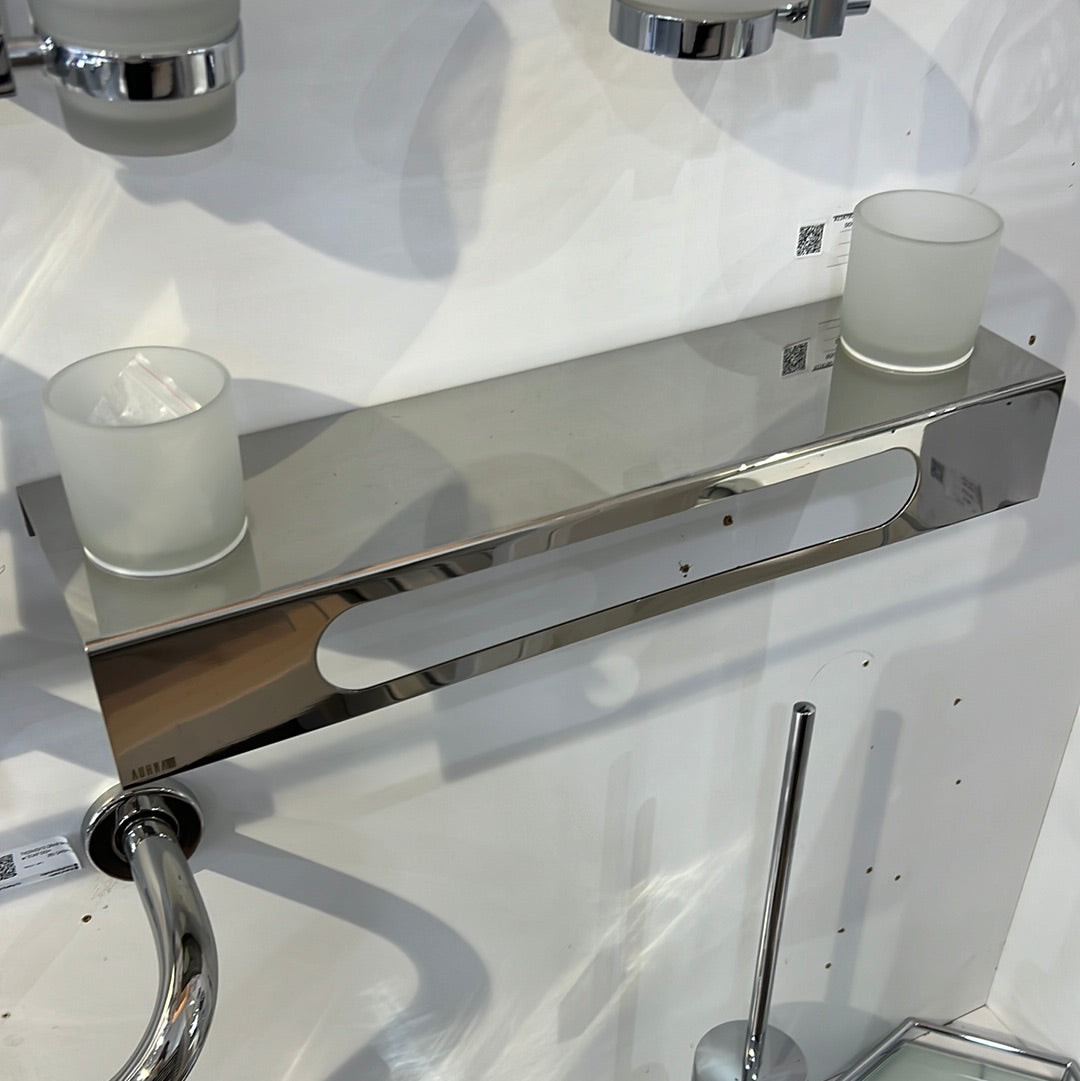 A114790 UTILITY SHELF WITH DOUBLE TUMBLER MIRROR FINISHED AUHNA INDIA - 10 PCS
