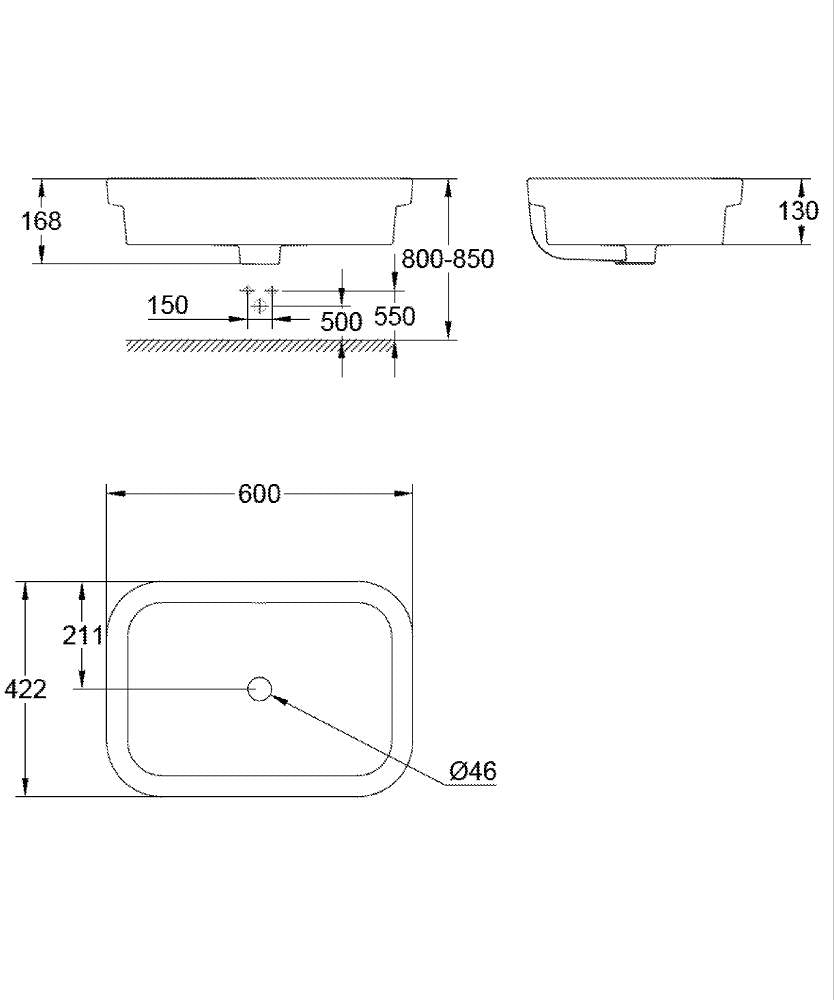 39124001 EUROSMART VESSEL BASIN 60 - GROHE - 23 PCS