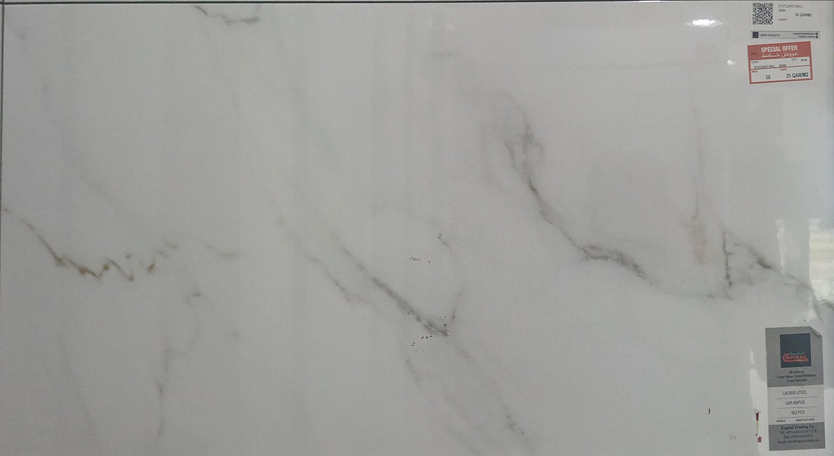 STATUARIO WALL 30X60 CM SOMANY INDIA - 167 M2