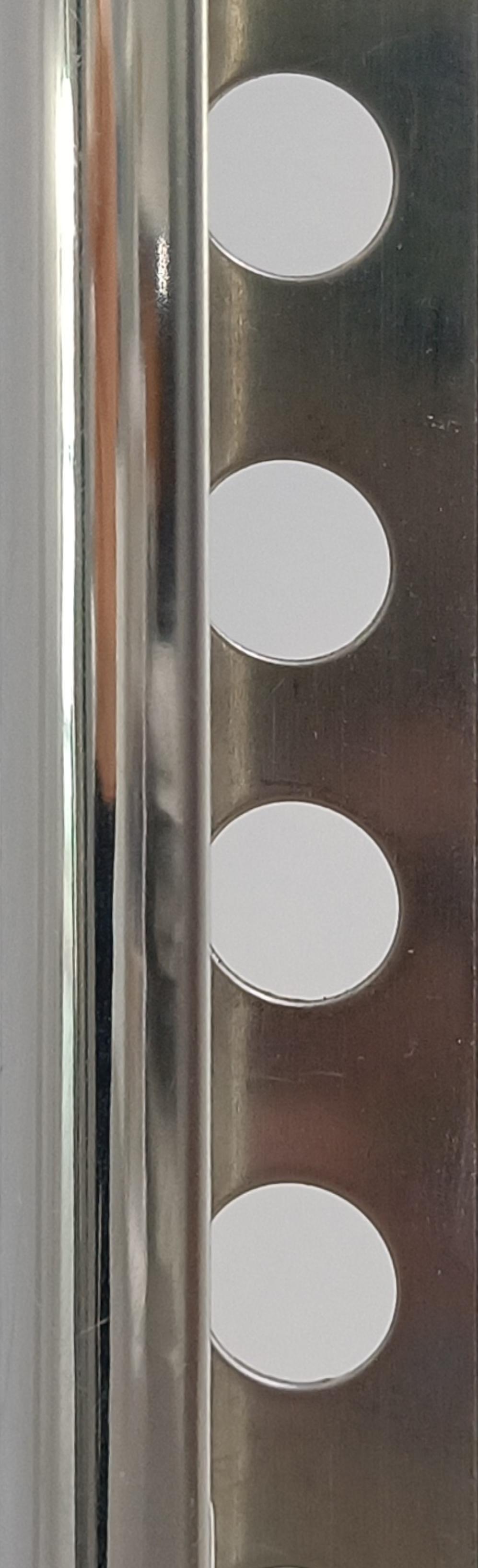 0AC12IN TILE TRIM STAINLESS STEEL 12 MM 2.6M (PERFIL ACERO INOX BRILLO) EMBEPLAST SPAIN - 13 PCS