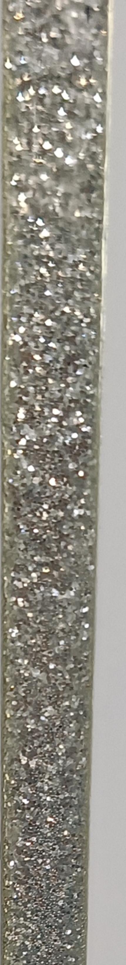 01G01PL ALUMINIUM LISTELO 8X10MM GLITTER SILVER 2.4M EMBEPLAST SPAIN - 153 PCS