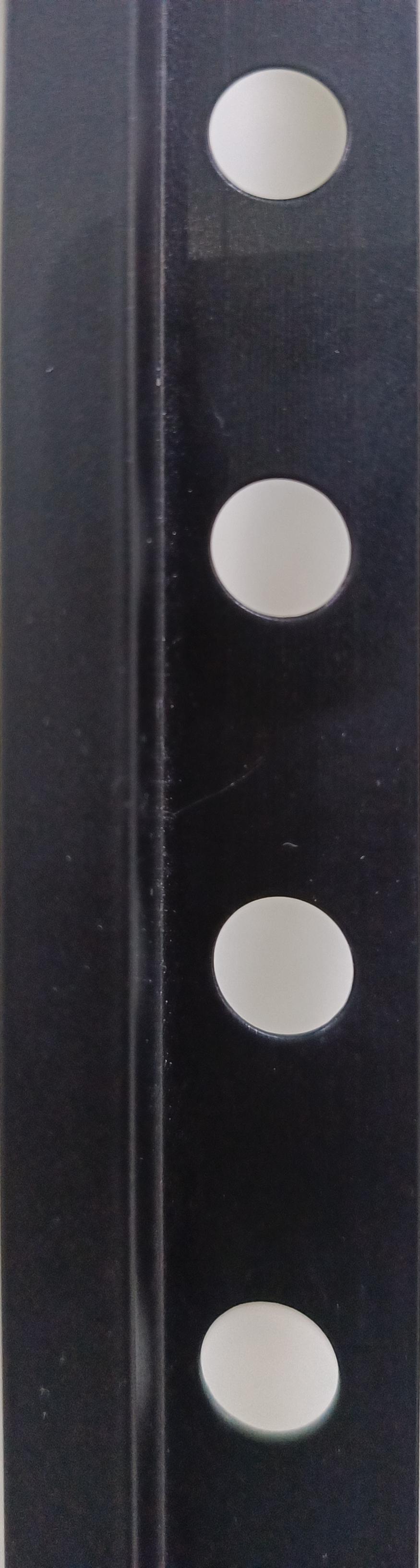 LAR12NH ALUMINIUM LISTELO R12X10 MM MATT BLACK HQ - EMBEPLAST - 1 PCS