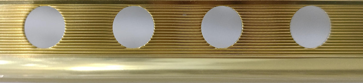 0A125OC TILE TRIM ALUM PROFILE 12.5MM GOLD 2.6M (PERFIL ALUMINIO DORADO CLARO) EMBEPLAST SPAIN - 603 PCS