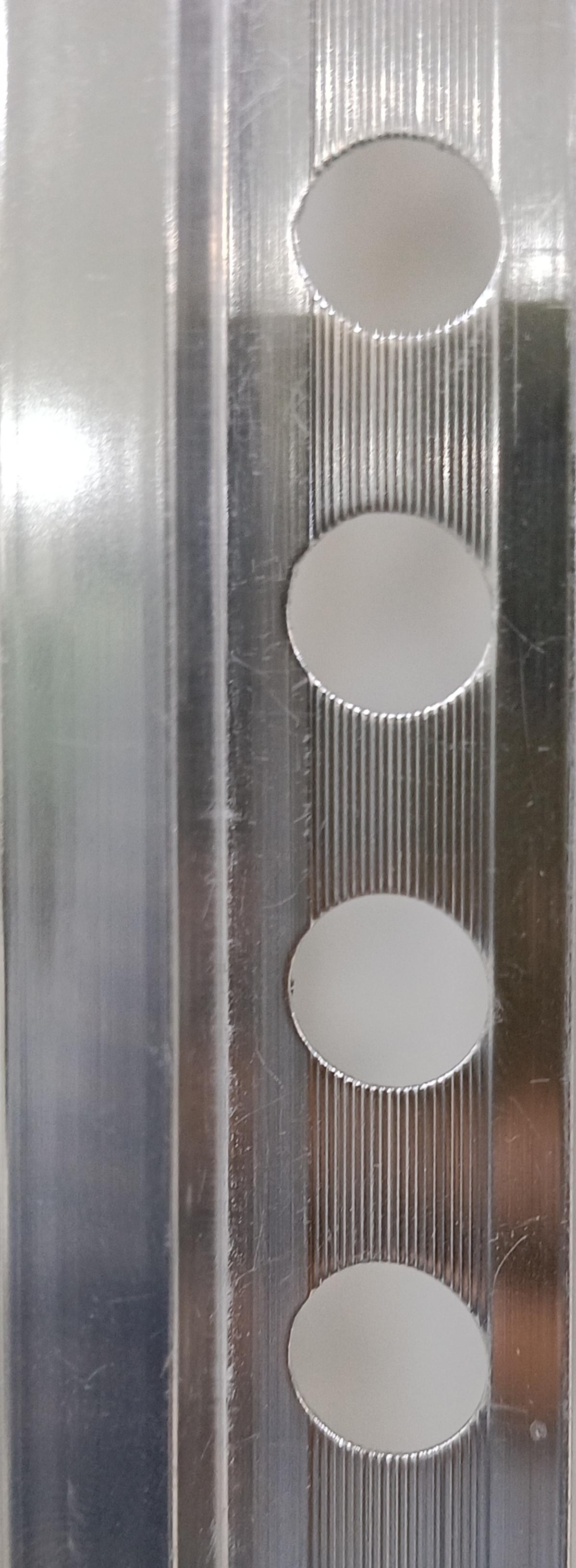 LAR12PB ALUMINIUM LISTELO R 12X10 MM SILVER 2.6M (LISTELO ALUMINIO PLATA BRILLO) EMBEPLAST SPAIN - 429 PCS