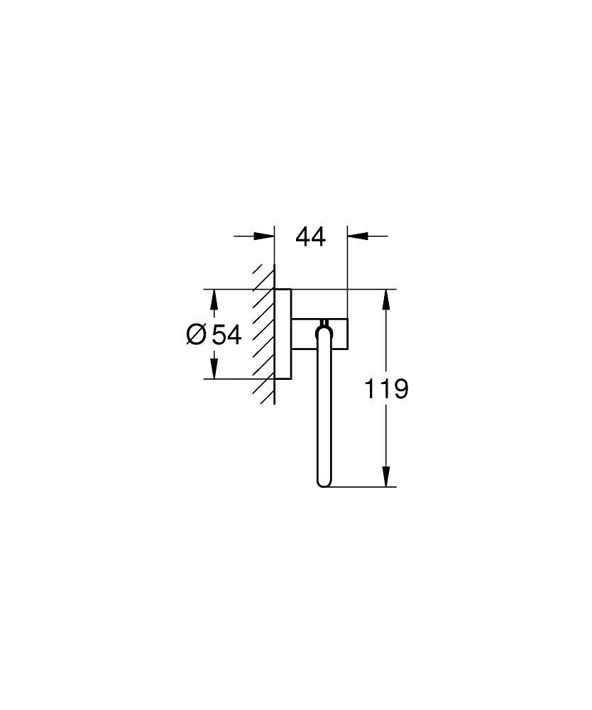 40689GL1 ESSENTIALS TOILET PAPER HOLDER - GROHE GOLD - -6 PCS