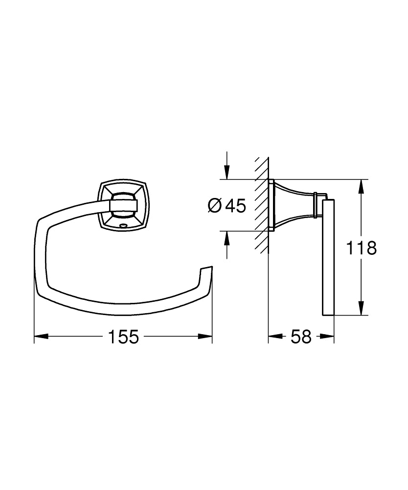 40908IG0 GRANDERA TOILET PAPER HOLDER - GROHE - 2 PCS