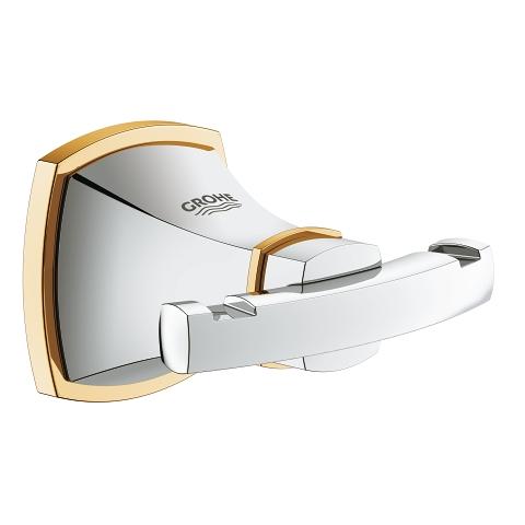 40631IG0 GRANDERA DOUBLE ROBE HOOK CHROME GOLD GROHE - 0 PCS