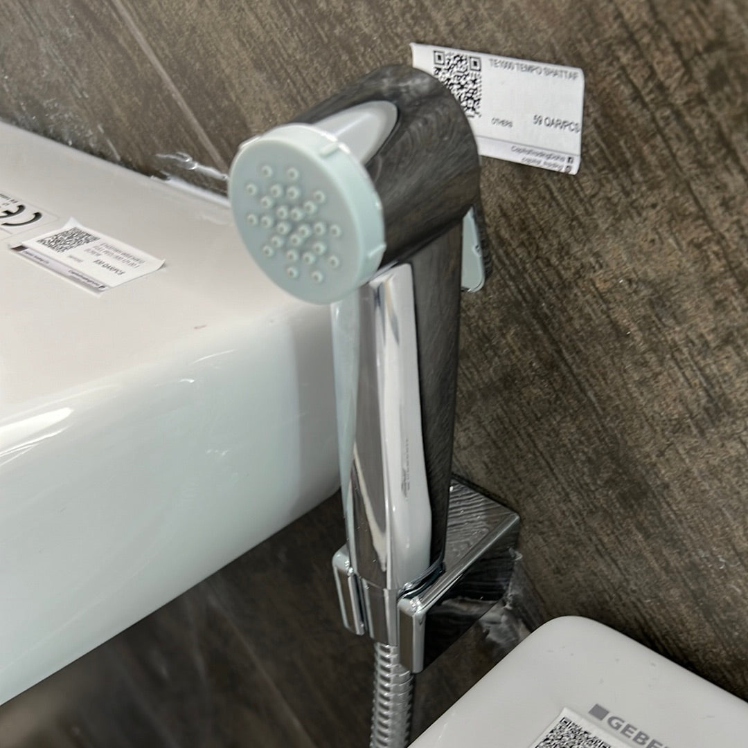 TE1000 TEMPO SHATTAF SHOWER SET WITH ABS CHROME PLATED TRIGGER, WALL BRACKET & 120CM HOSE - T&M - 2021 PCS