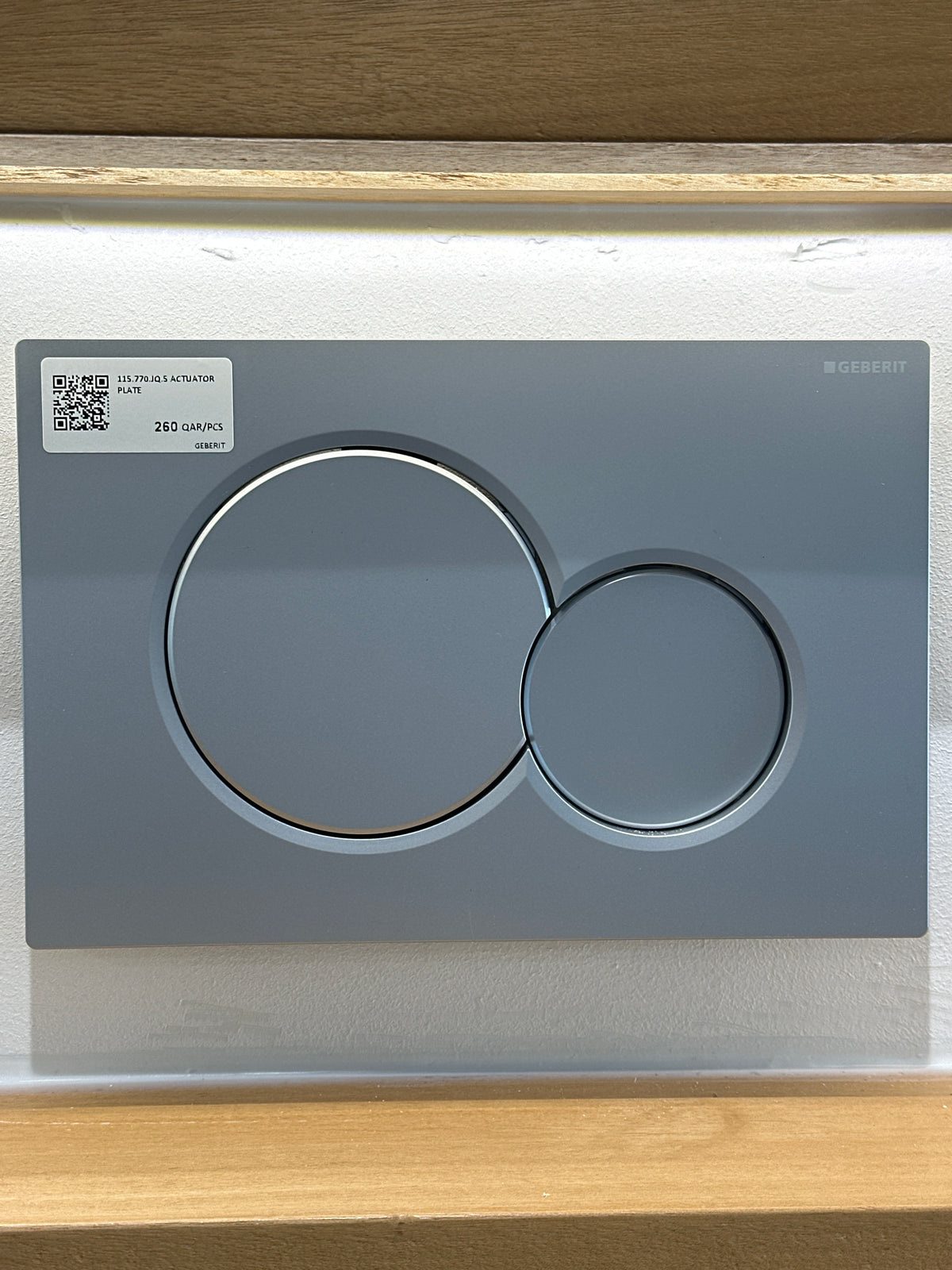 115.770.JQ.5 ACTUATOR PLATE SIGMA 01 FOR DUAL FLUSH - GEBERIT - 62 PCS
