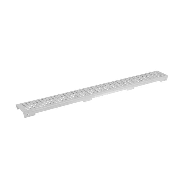 AQD-SCC-70071-316-BS CONTRACT SHOWER CHANNEL GRATE 694X62X18.5MM (GRADE 316) BRUSHED STAINLESS STEEL - AQUADRAIN - 58 PCS