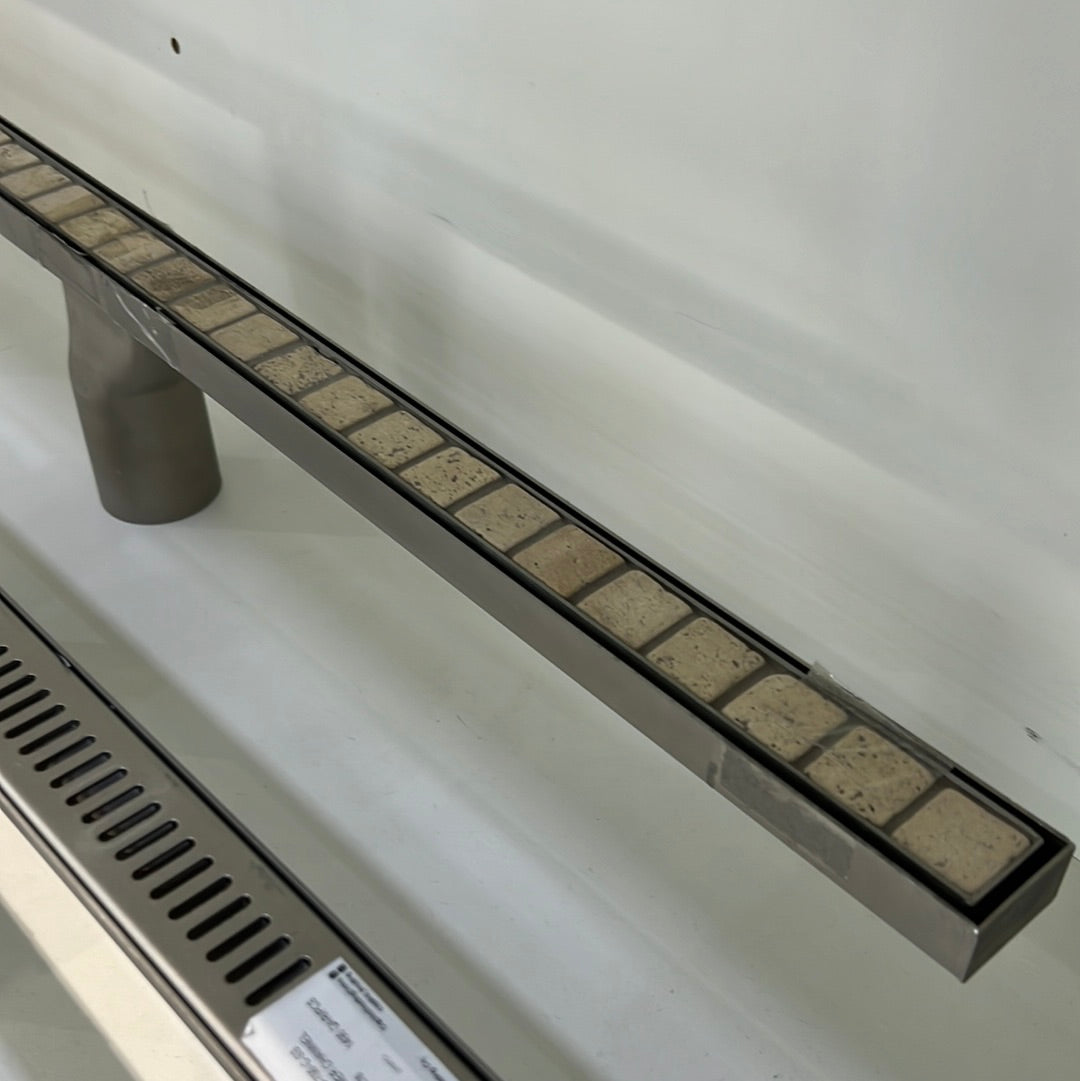 AQD-IX3-700-T-SS SHOWER CHANNEL WITH TILE TRAY 70X3.5X12 CM BAGNODESIGN UK - 1 PCS