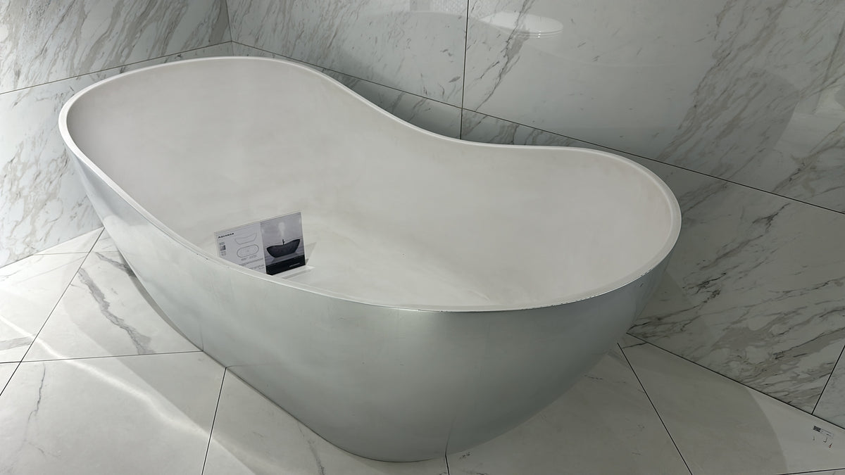 BATHTUB AQUAMAR MID GOLD 180X90 CM - AQUAMASS BELGIUM - 1 PCS