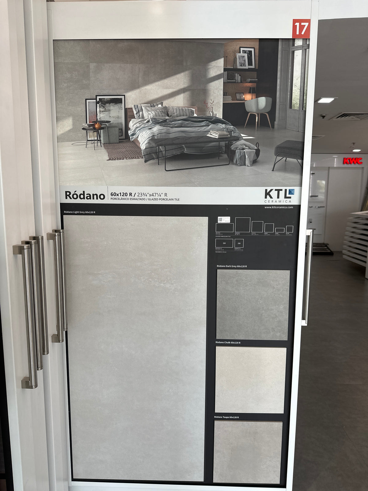 P.E. RODANO LIGHT GREY MT RECT. PORCELAIN 60X120CM - KTL SPAIN - 1 M2