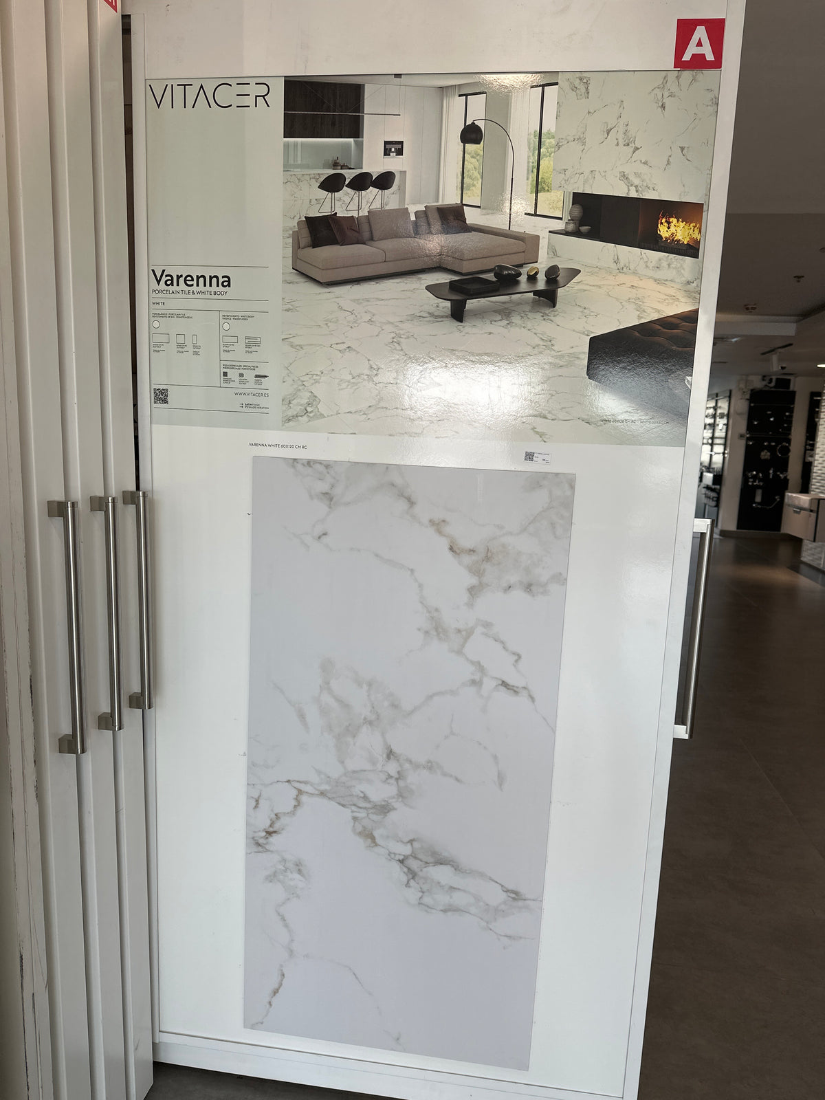 P.E. VARENNA WHITE SAT RECT. PORCELAIN 60X120CM - VITACER - 429 M2