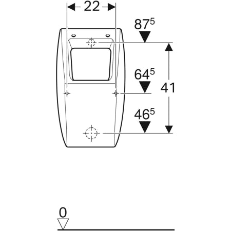 500.470.01.1 ICON URINAL-GEBERIT - 4 PCS