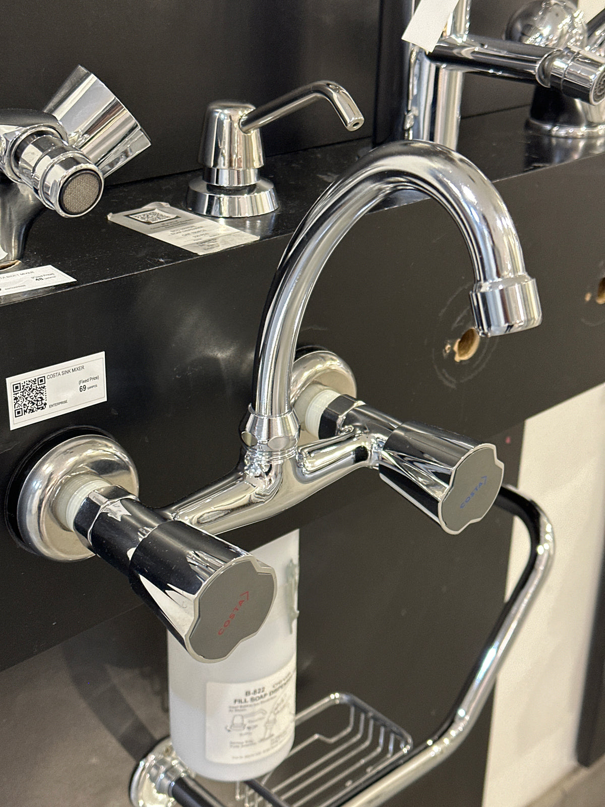 COSTA SINK MIXER CHROME ENTERPRISE ITALY - 22 PCS