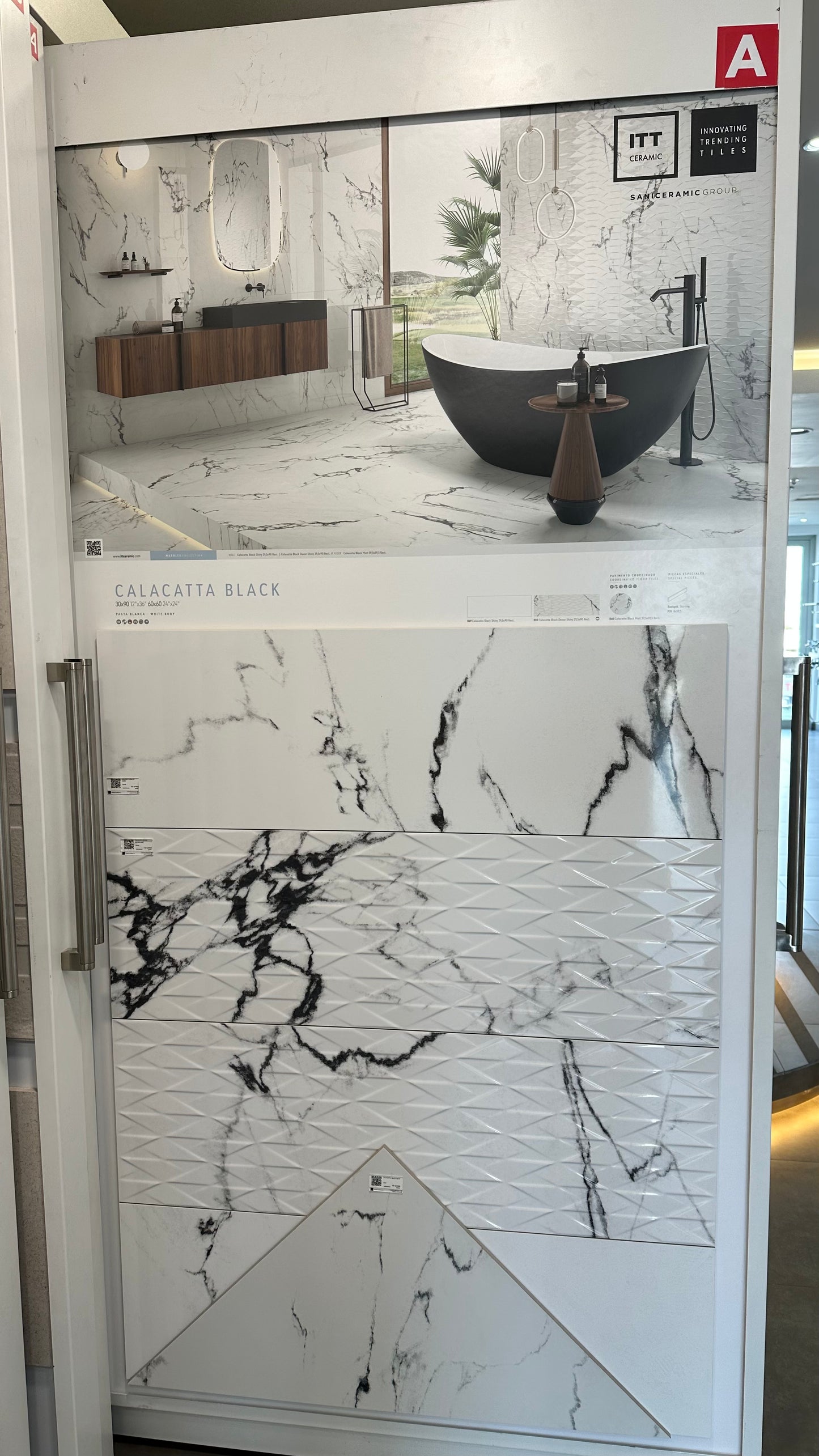 CALACATTA BLACK RECT. MATT 60X60CM - ITT SPAIN - 53 M2