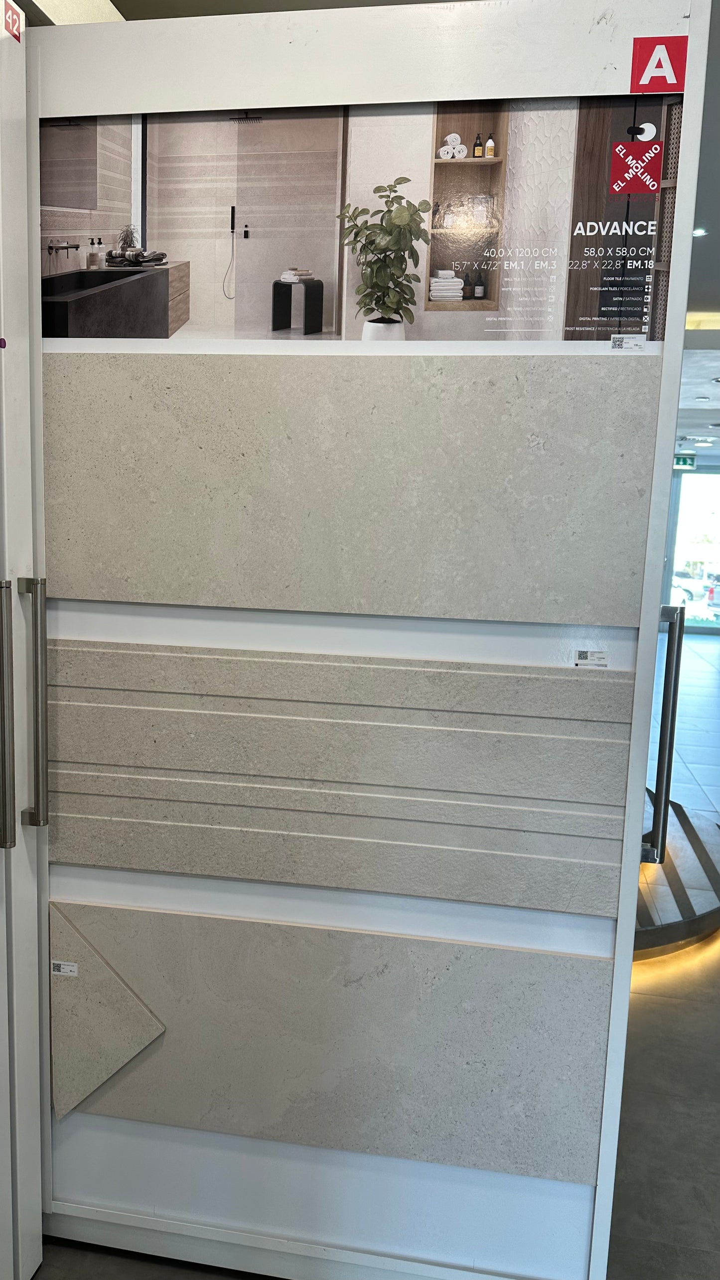 ADVANCE WHITE 40X120CM - ELMOLINO - 1 M2