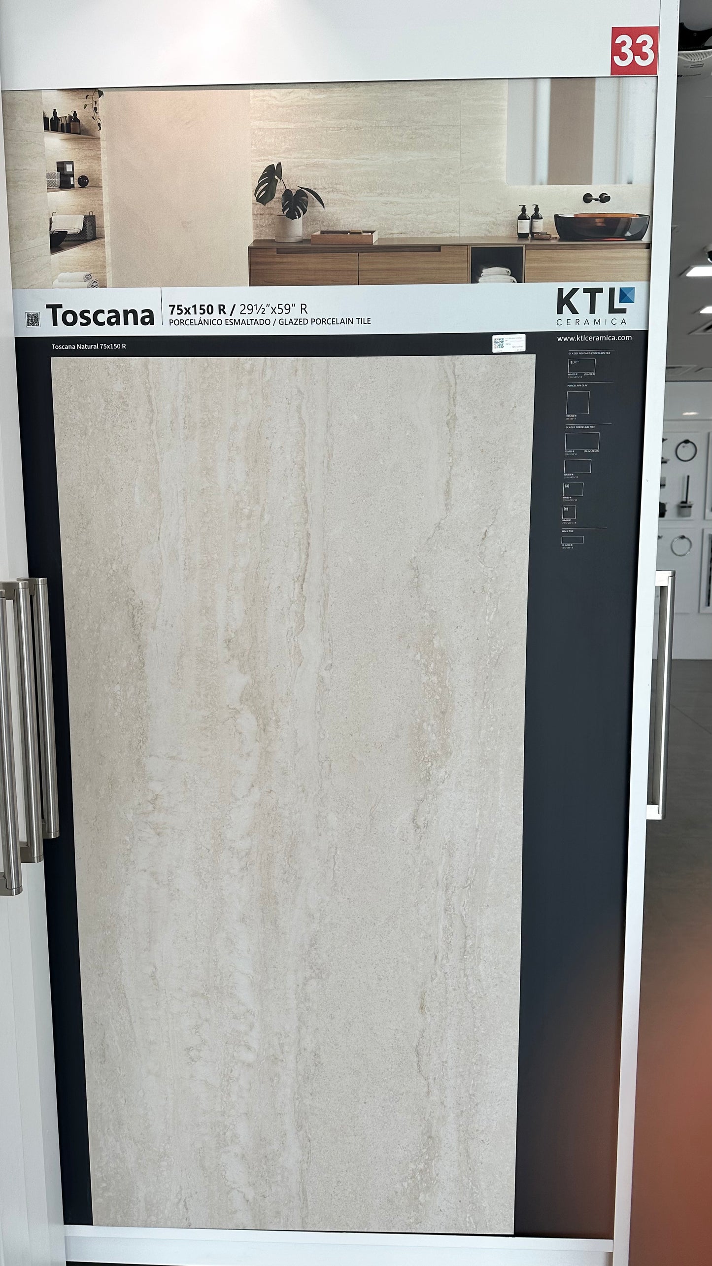 P.E. TOSCANA NATURAL MT 75X150 RECT. - KTL SPAIN - 7 M2