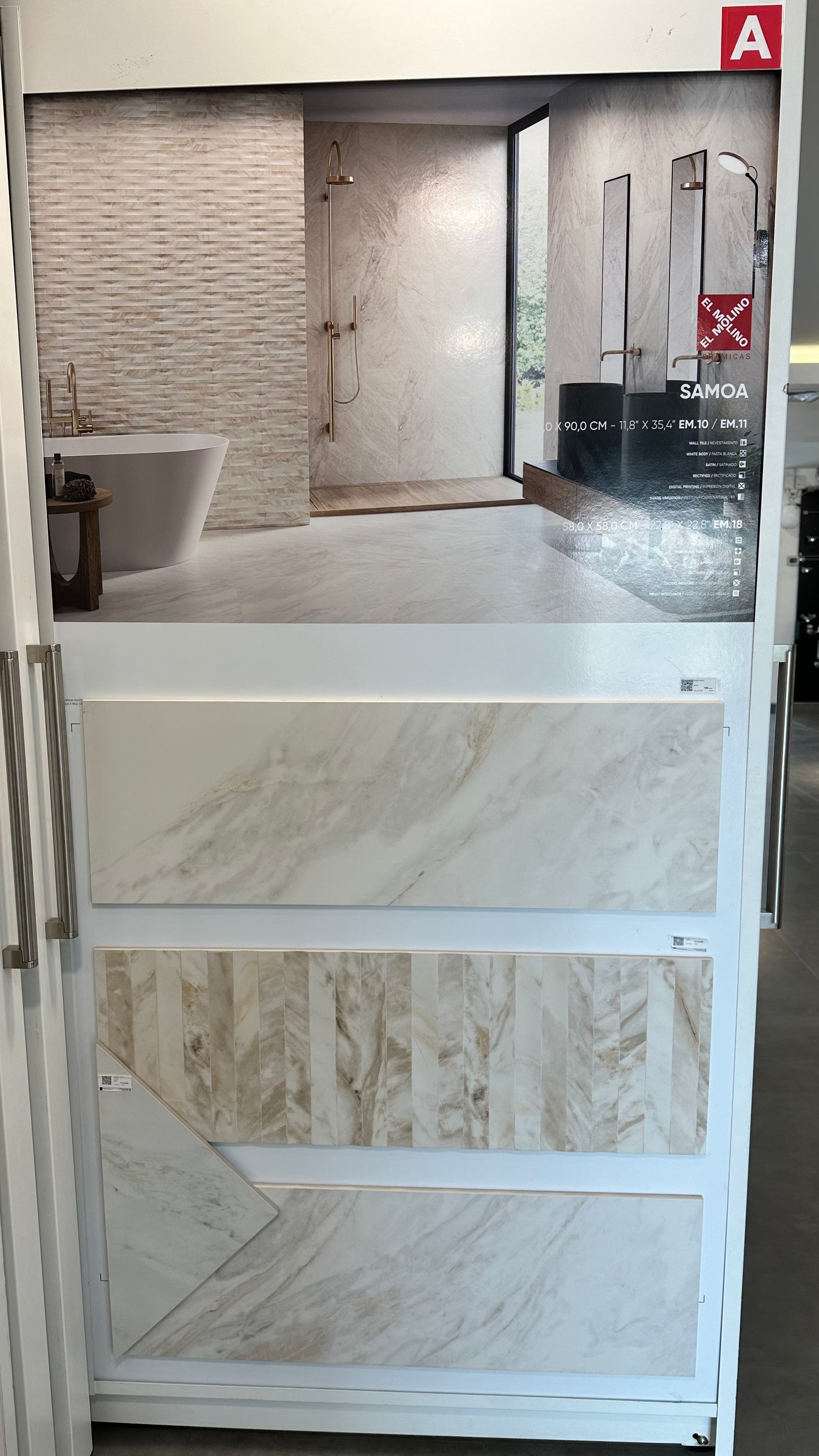 SAMOA WHITE 58X58CM - ELMOLINO - 116 M2