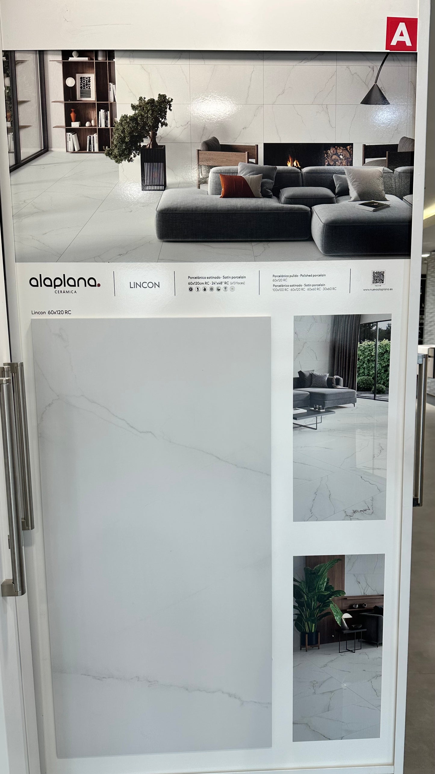 P.E. LINCON SATINADO RECT. PORCELAIN 60X120CM - ALAPLANA - 2698 M2