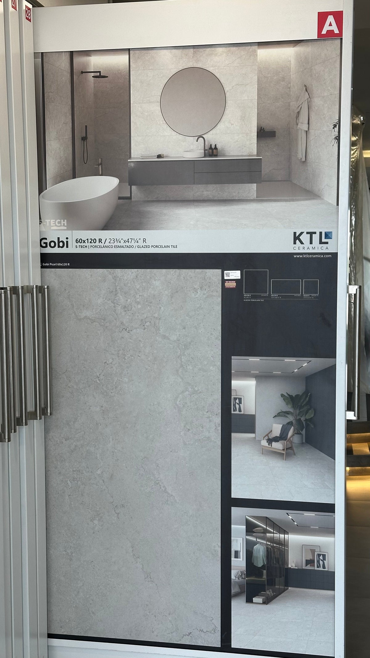 P.E. S-TECH GOBI PEARL MT RECT. 60X120CM - KTL - 166 M2