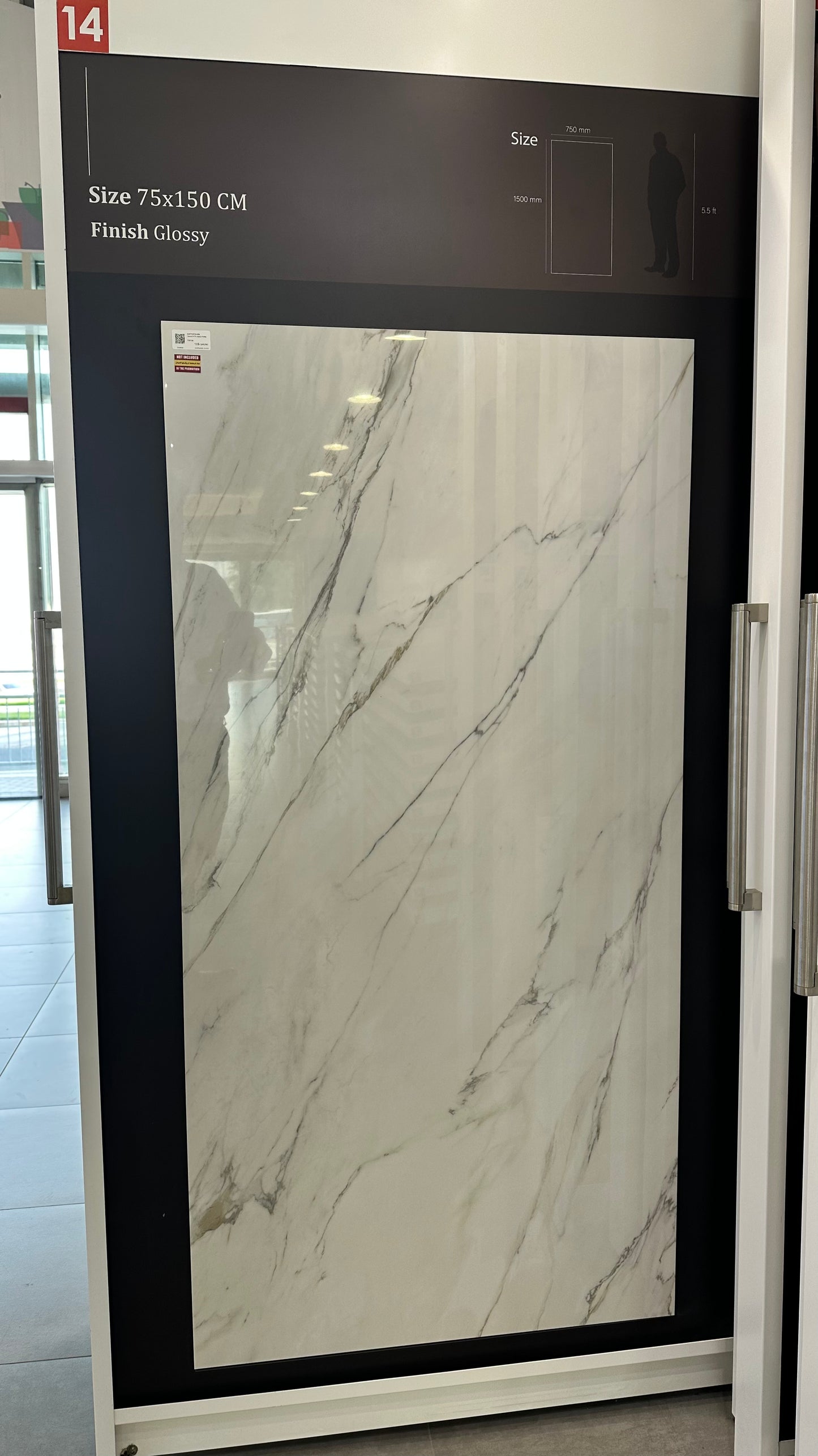 QWI715P3533M CALACATTA GOLD PORCELAIN 75X150CM - OVERLAND - 881 M2