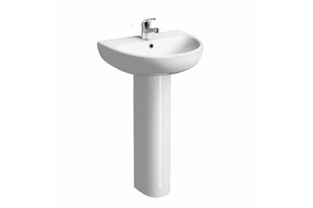 E14121WH E100 ROUND WASH BASIN 50X41 CM TWYFORD - 9 PCS