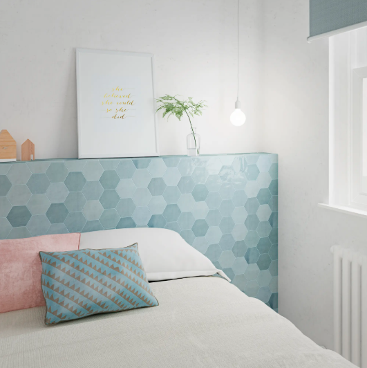 122081 ZELLIGE HEXA AQUA 10.8X12.4CM - WOW SPAIN - 31 M2