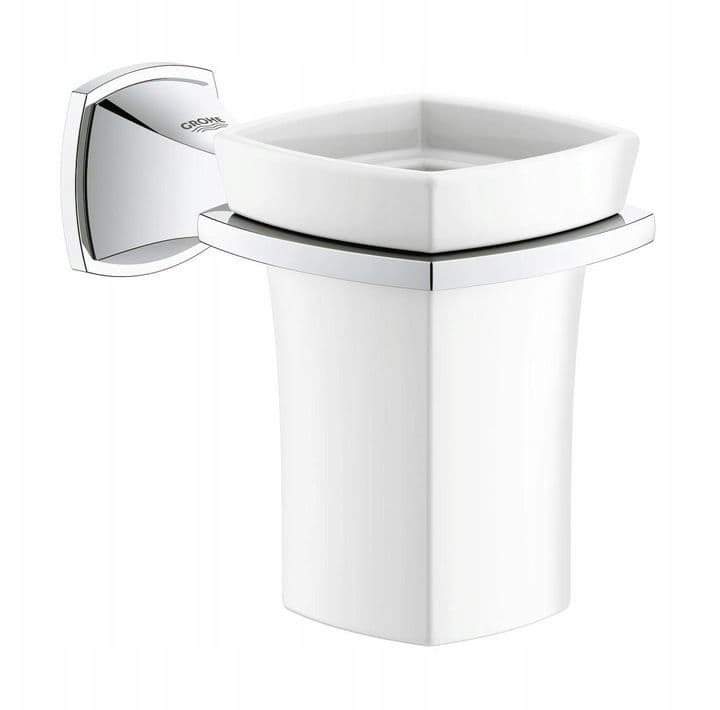 40626000 GRANDERA HOLDER WITH CERAMIC TUMBLER GROHE - 8 PCS
