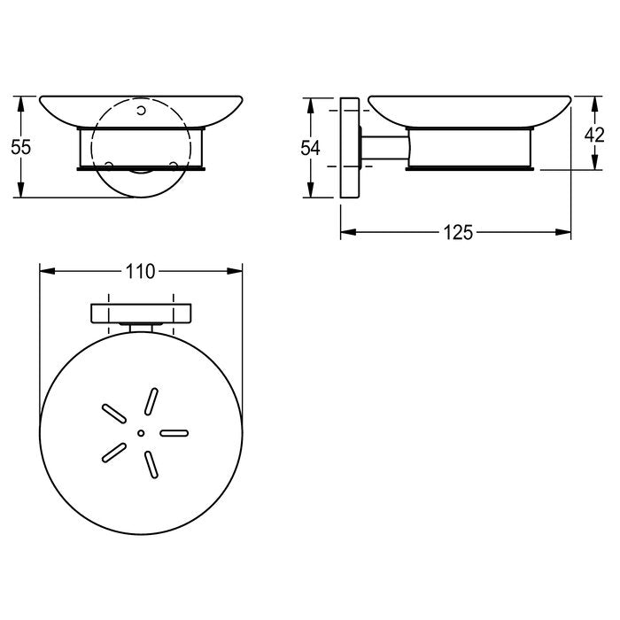 MEDX007 SOAP DISH 2000106252 FRANKE - 9 PCS