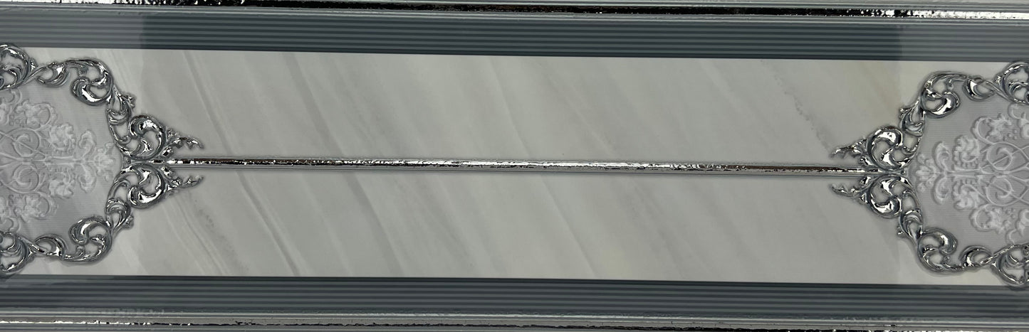 DECORADO ROYCE LINE PERLA DECOR 25X75 CM ELMOLINO SPAIN - 1 PCS