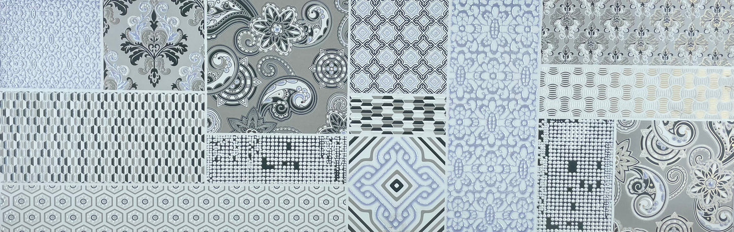DECORADO STARCK WHITE DECOR WALL 25X75 CM ROCERSA SPAIN - 1 PCS
