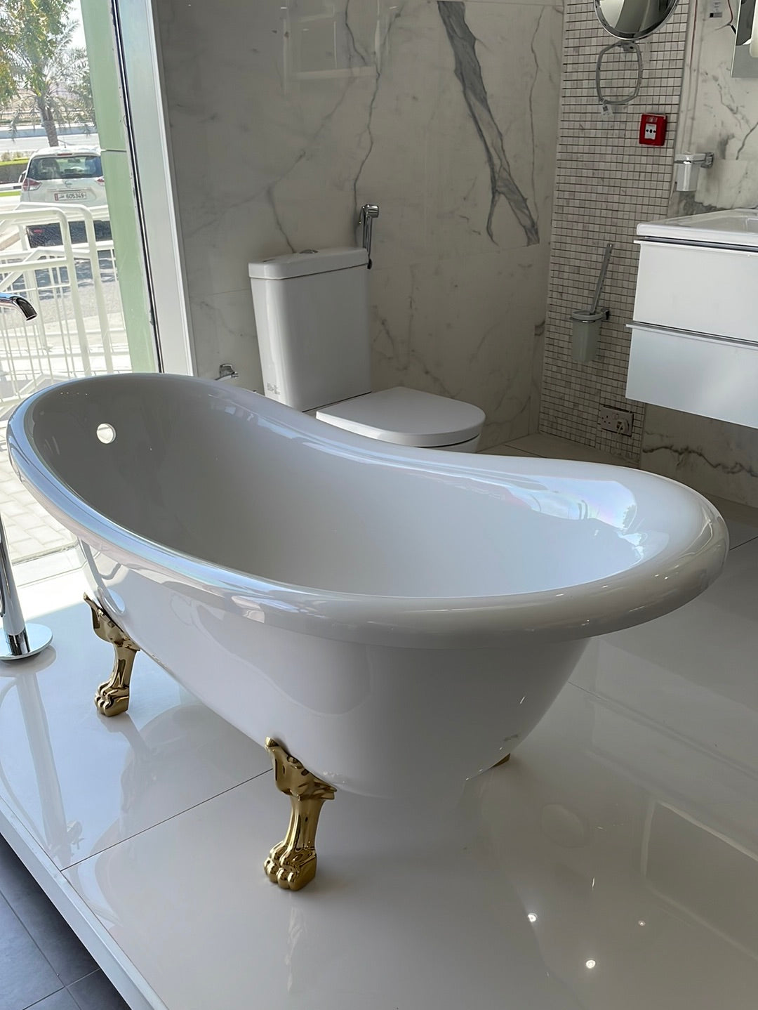 R0003 SKYE SLIPPER TRADITIONAL SE BATH TUB 168X76 CM WITH CLAW FEET TROJAN UK - 1 PCS
