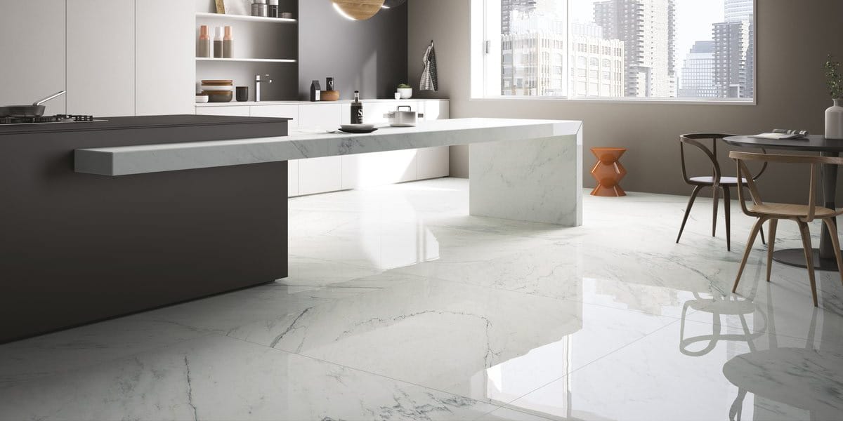 PREMIUM WHITE LUC POLISHED PORCELAIN 120X60 CM GRANITIFIANDRE ITALY - 53 M2