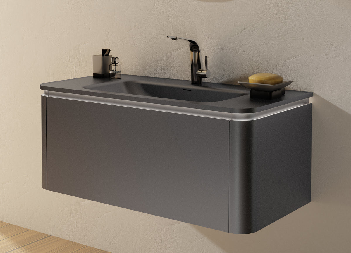 MONA-80 MDF CABINET 800X475X400MM WITH BD-043-80 RESIN WASHBASIN - WONDERFUL HK - 3 SET