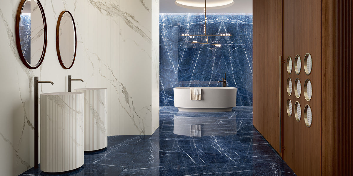 MAX. DIVINE BLUE LUC POLISHED 6MM 150X75CM - GRANITIFIANDRE ITALY - 106 M2