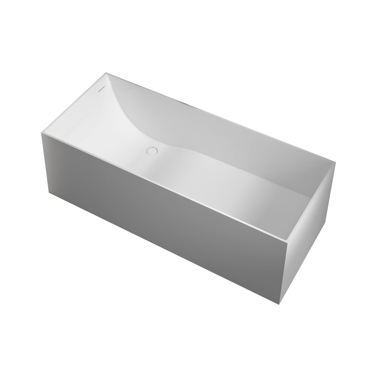 AK-9003 RESIN MATTE WHITE FREESTANDING BATHTUB 1700X720X550MM WITH OVERFLOW+POP UP+ DRAIN PIPE+ 1.5M MAGIC HOSE - CONSTAR - 6 SET