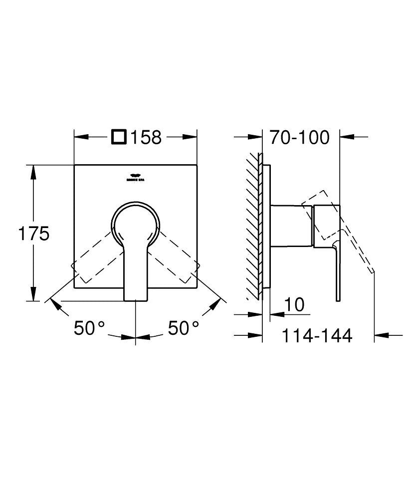 19317DL1 ALLURE NEW OHM TRIMSET SHOWER - GROHE - 1 PCS