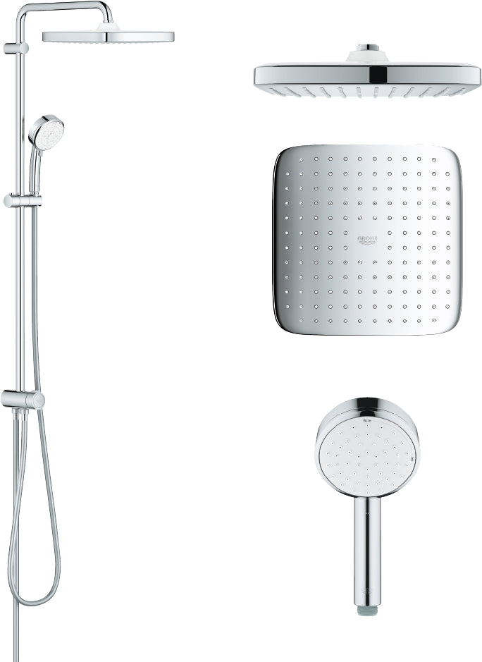 26694000 TEMPESTA COSMOPOLITAN SYSTEM 250 CUBE SHOWER SYSTEM WITH DIVERTER - GROHE - 4 PCS