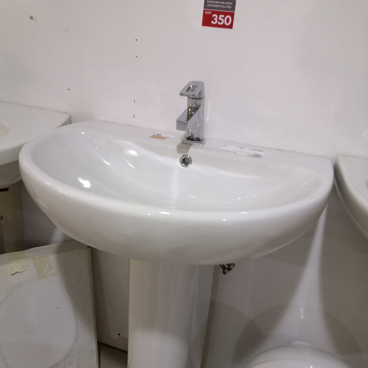 E14331WH E100 ROUND 1 TAP WASH BASIN 65 CM TWYFORD - 0 PCS