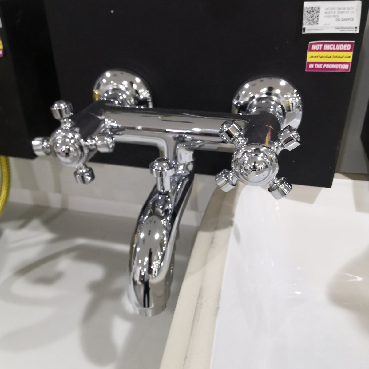 ART3010 TIMONE BATH MIXER WITH SHOWER KIT CHROME RUBITOR ITALY - 2 PCS