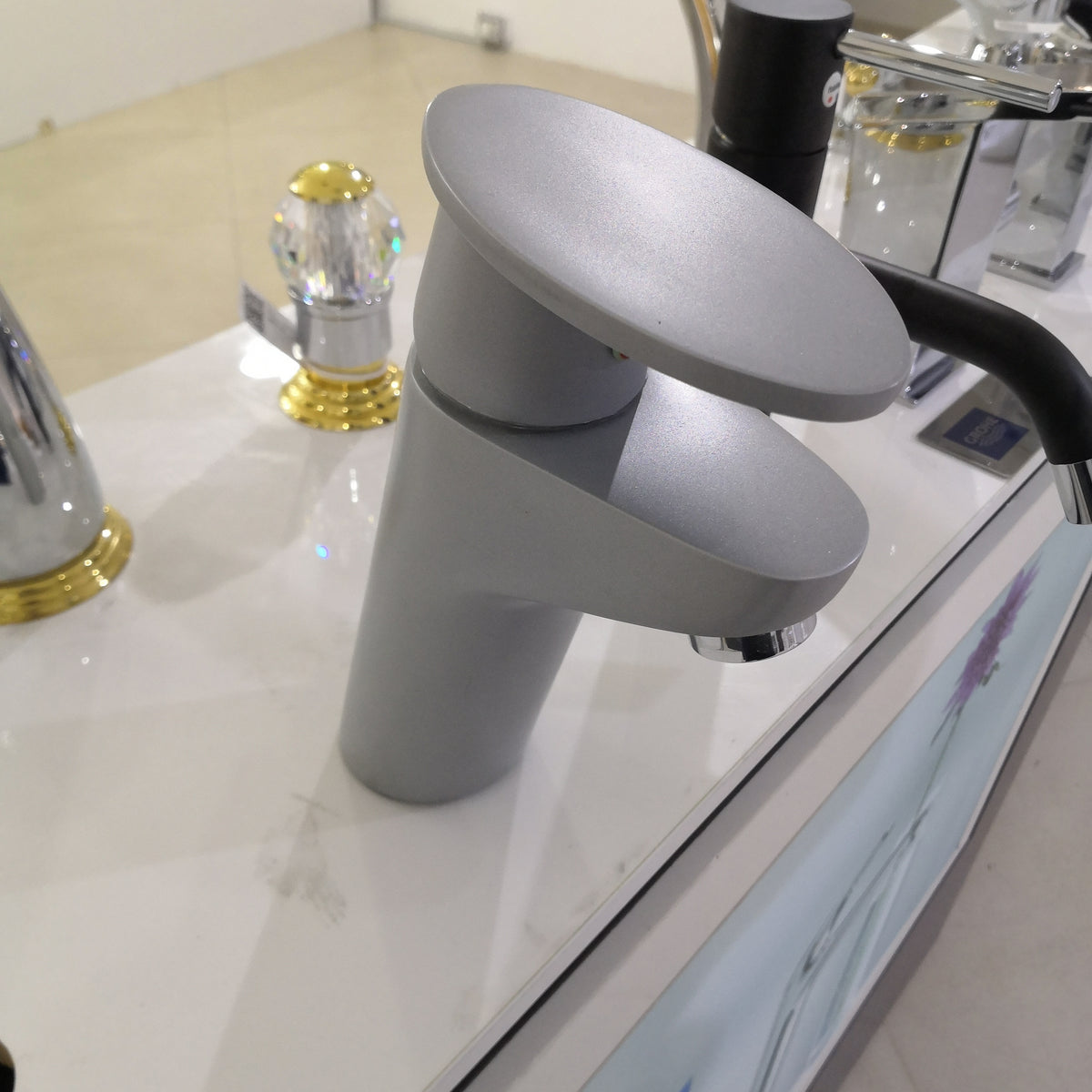 BAOLU WASH BASIN MIXER GREY - 1 PCS