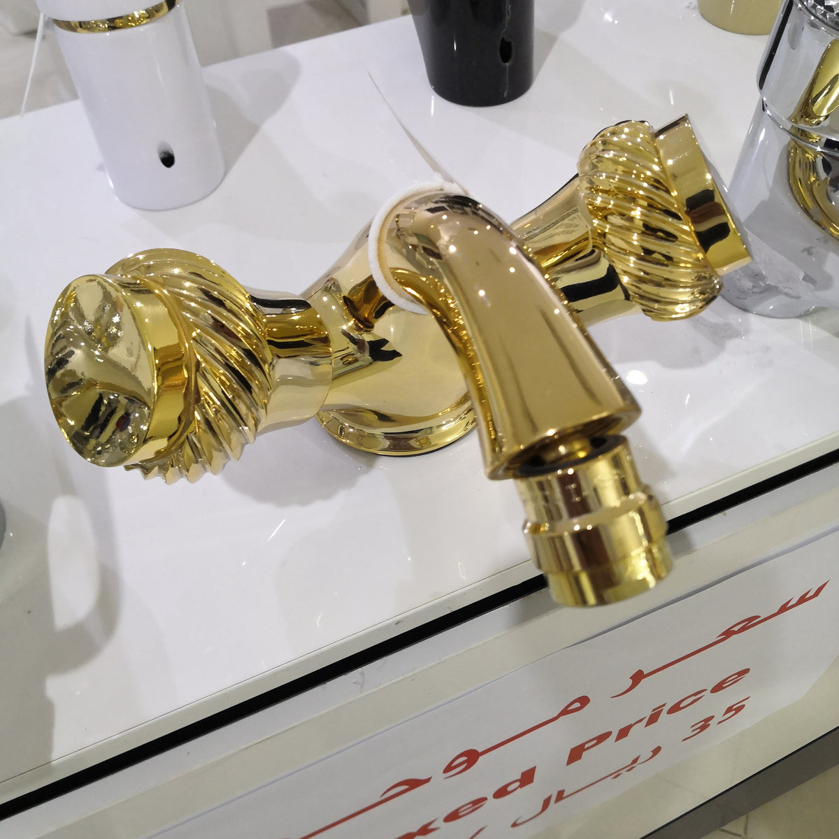 ART3100 TIMONE ROPE HANDLE BIDET MIXER GOLD RUBITOR ITALY - 1 PCS