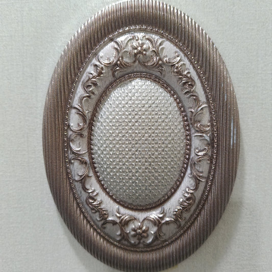 MEDALLON (F) YUTE BRONCE BEIGE INSERTO 14X10 CM ELMOLINO SPAIN - 46 PCS