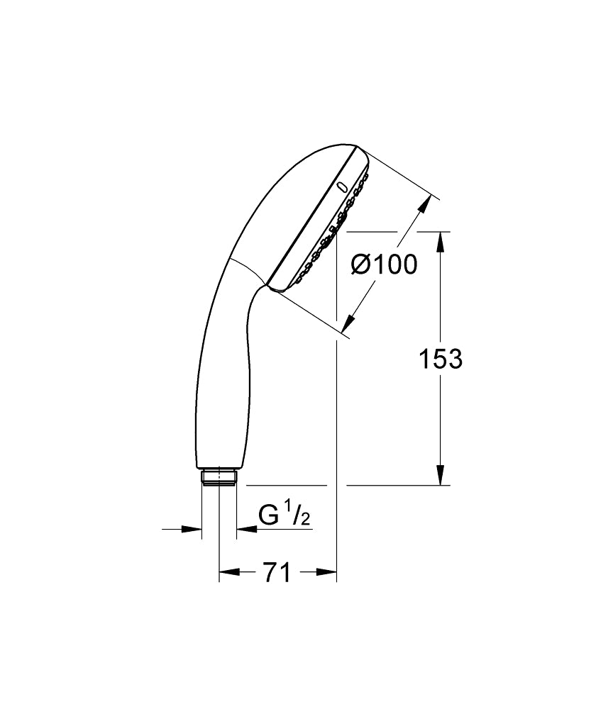 28578001 NEW TEMPESTA HAND SHOWER 4 SPRAYS GROHE - 1 PCS
